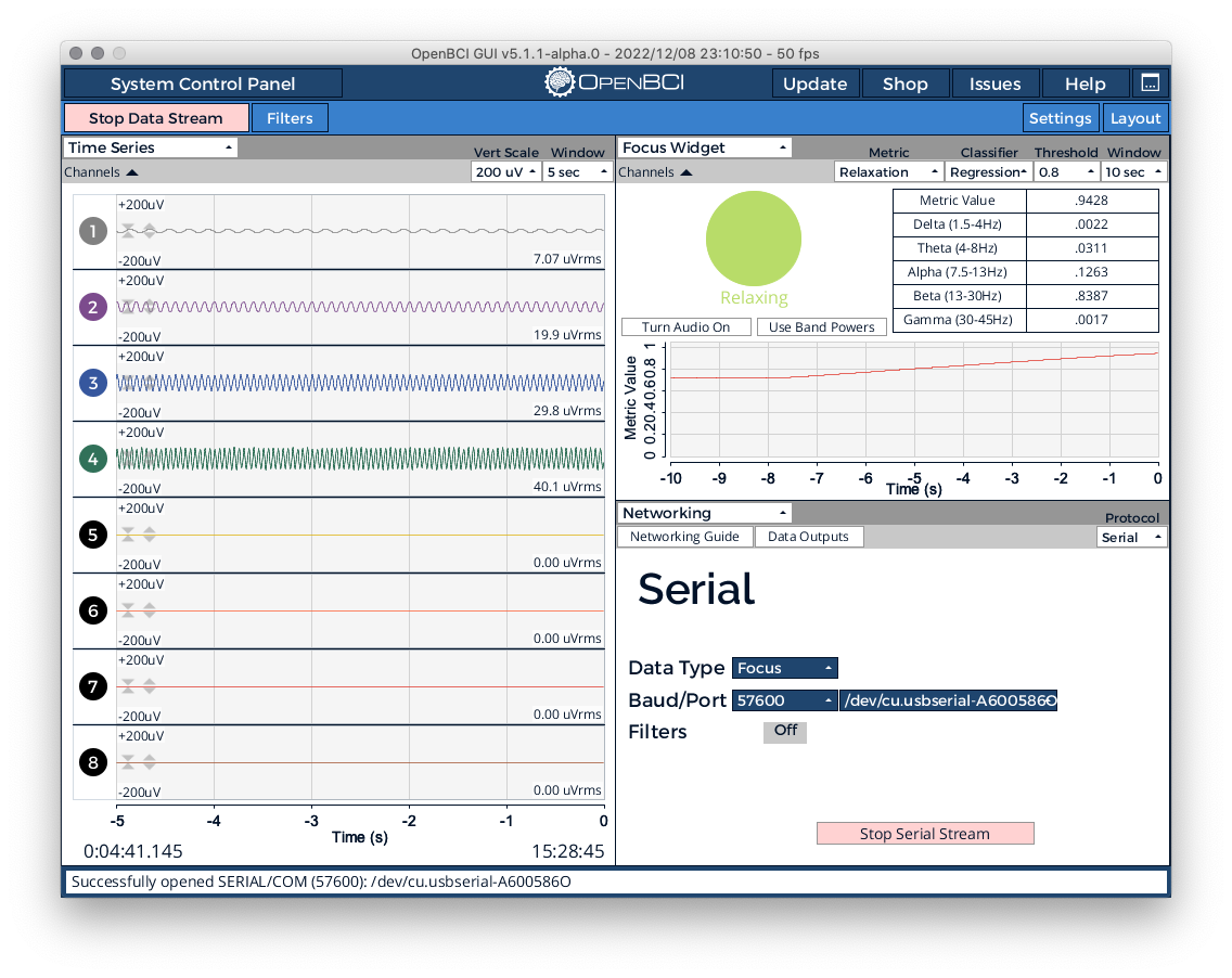 OpenBCI Serial Focused