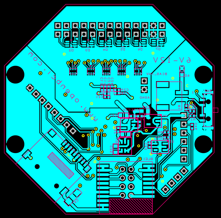 8bit PCB LayerBOTTOM