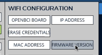 selecting firmware version for wifi