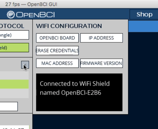 success connection to wifi shield